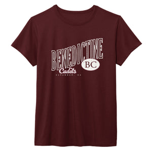 Womens L2 (MAROON) Essentials Crew Tee