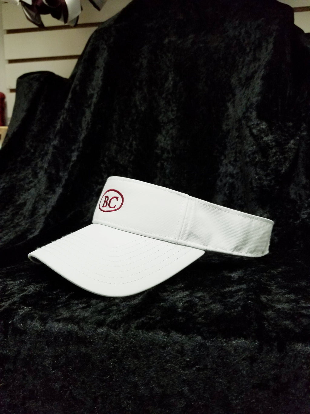 VISOR - White w/ BC Oval Logo