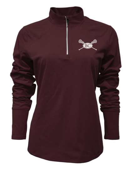 Women's LACROSSE Sorona 1/4 Zip (Maroon)