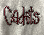 Grey Crewneck w/ Cadets Script