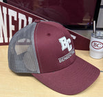 Maroon/Grey Mesh Hat w/ Split BC Logo