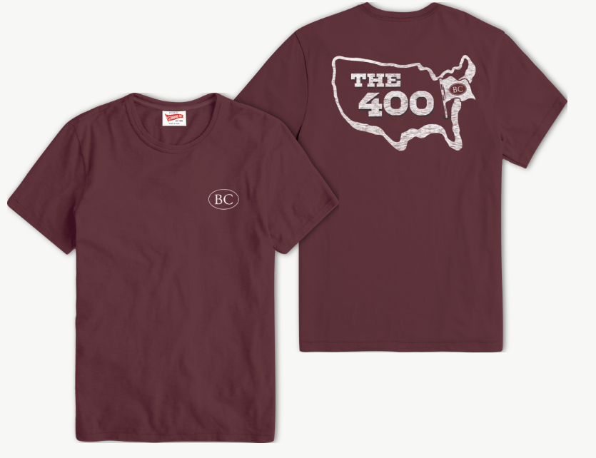 Maroon STANDARD REC TEE w/ USA