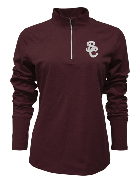 Wms MAROON Sorona 1/4 Zip