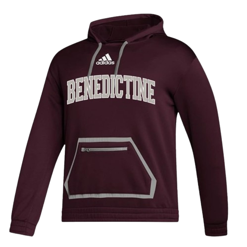 Adidas MAROON HOODIE w Front Zip Pocket BC Cadet Shop