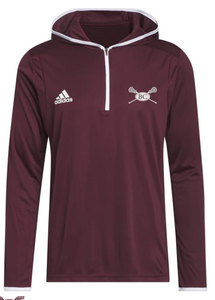 Men's Adidas (Maroon) LACROSSE 1/4 Zip