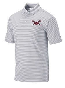 Columbia Grey/White Stripe Polo (LACROSSE)