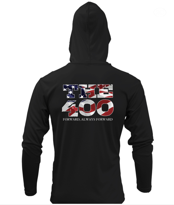 BLACK Hooded Tee w/ "The 400" (YOUTH)