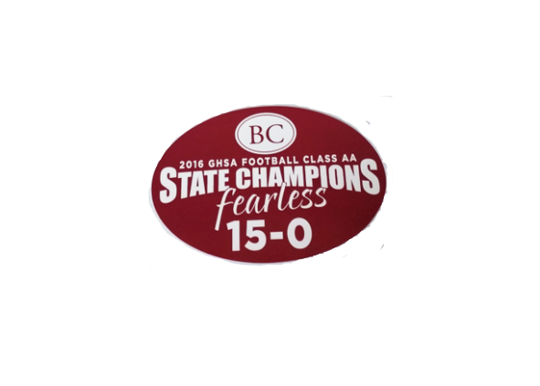 Benedictine 2016 State Champs Sticker (Oval)