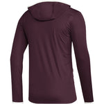 Adidas (Maroon) HOODED L/S Tee